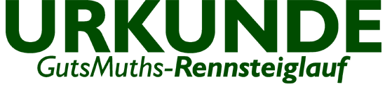 Urkunde GutsMuths-Rennsteiglauf